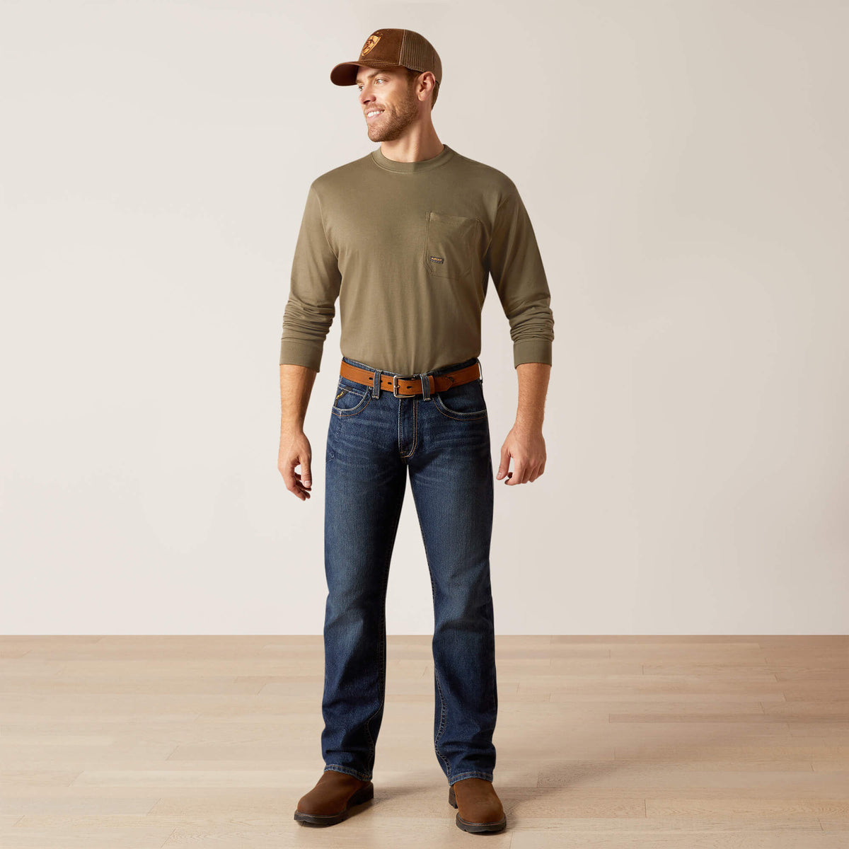 Rebar M5 Straight Rail DuraStretch Straight Leg Jeans Ariat Work|Men