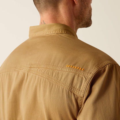 Rebar Washed Twill Work Shirt Ariat Work|Men