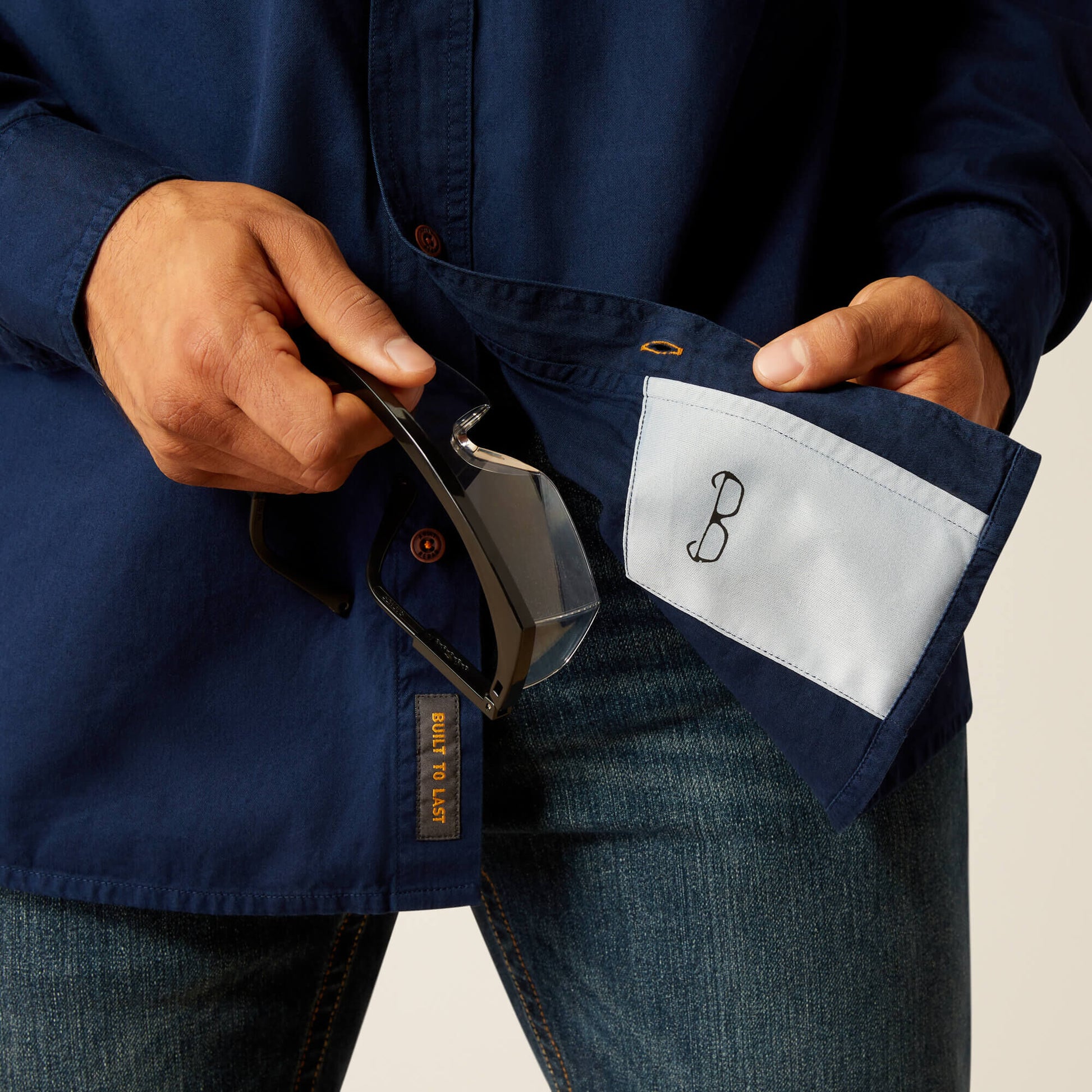 Rebar Washed Twill Work Shirt Ariat Work|Men