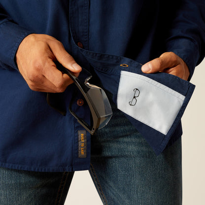 Rebar Washed Twill Work Shirt Ariat Work|Men