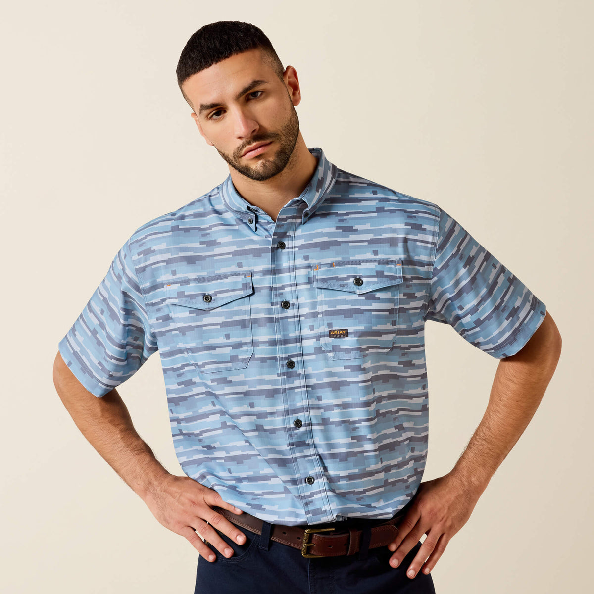 Rebar Made Tough VentTEK DuraStretch Work Shirt Ariat Work|Sale|Men