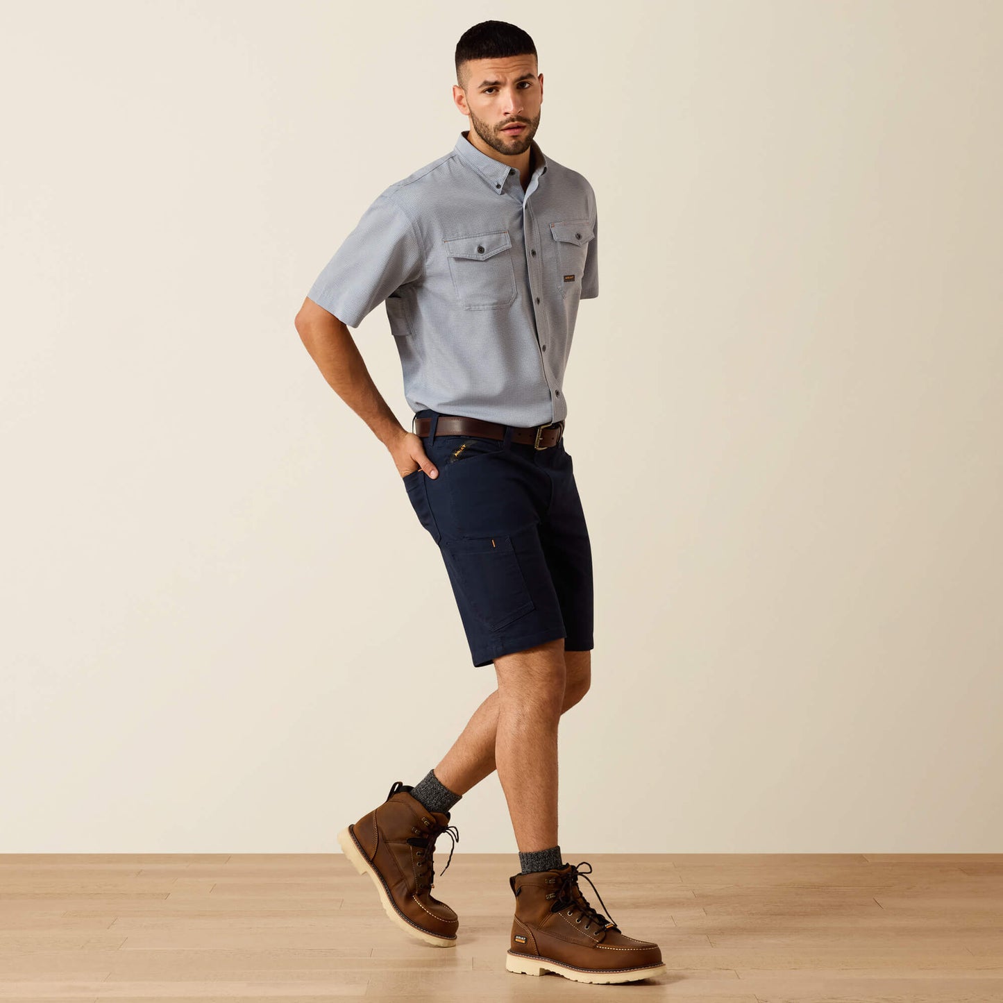 Rebar Made Tough VentTEK DuraStretch Work Shirt Ariat Work|Sale|Men