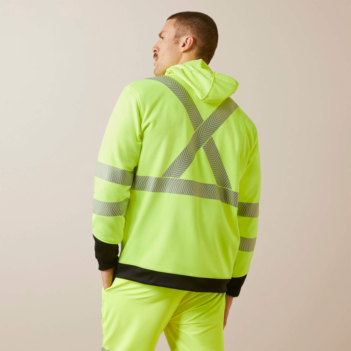 Rebar WorkTek Hi-Vis Full Zip Hoodie Ariat Work