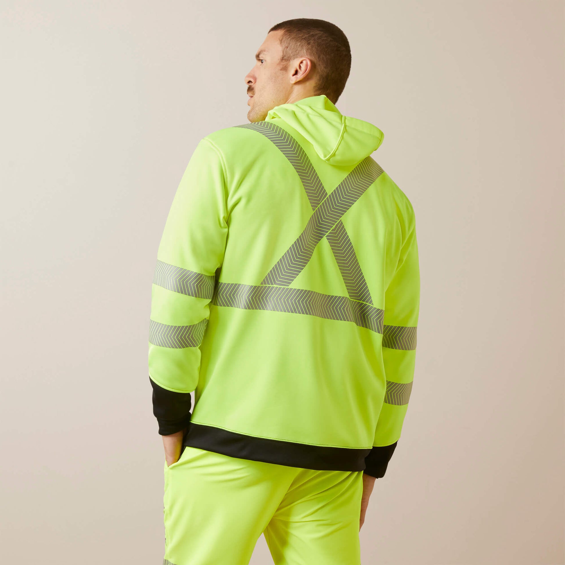 Rebar WorkTek Hi-Vis Full Zip Hoodie Ariat Work
