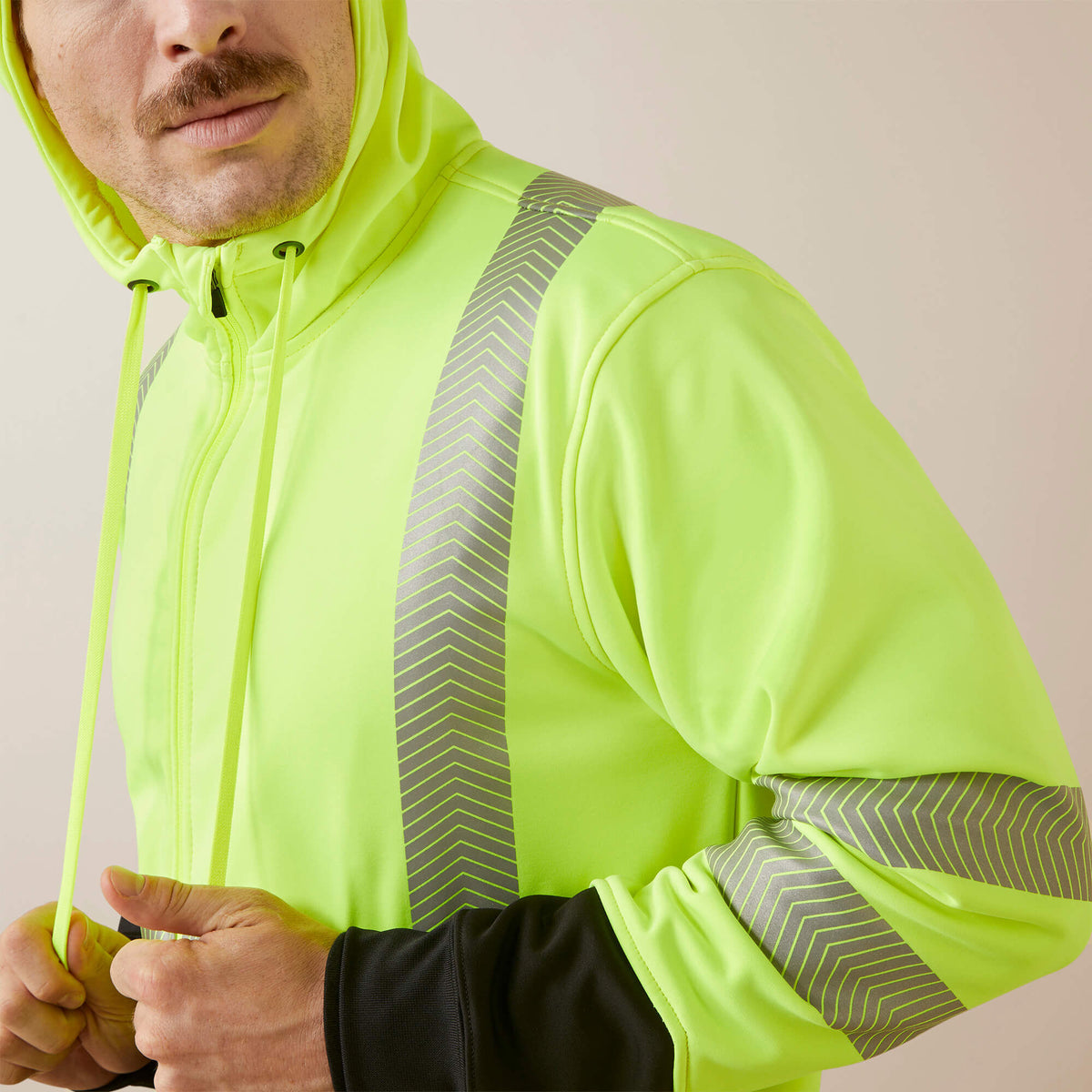 Rebar WorkTek Hi-Vis Full Zip Hoodie Ariat Work