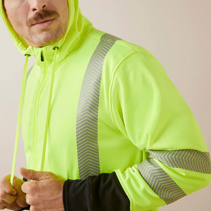Rebar WorkTek Hi-Vis Full Zip Hoodie Ariat Work