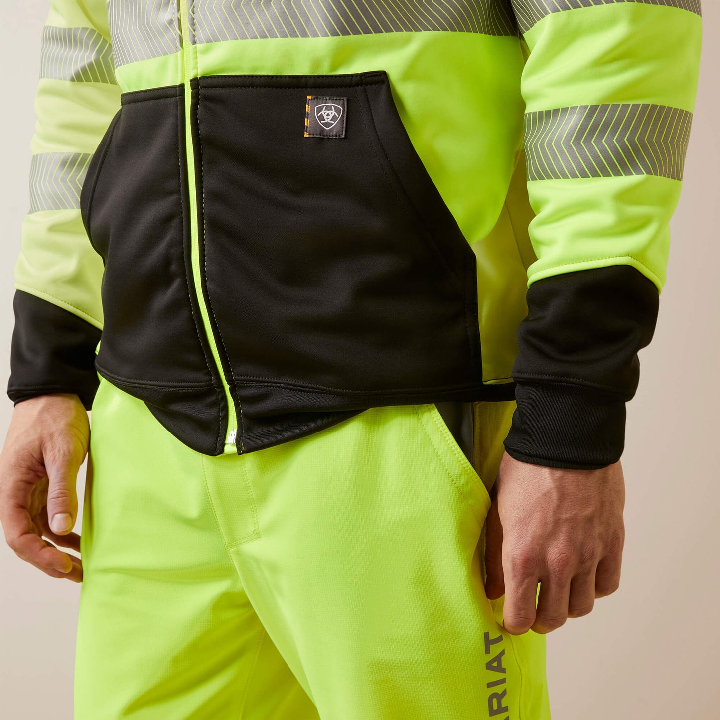 Rebar WorkTek Hi-Vis Full Zip Hoodie Ariat Work