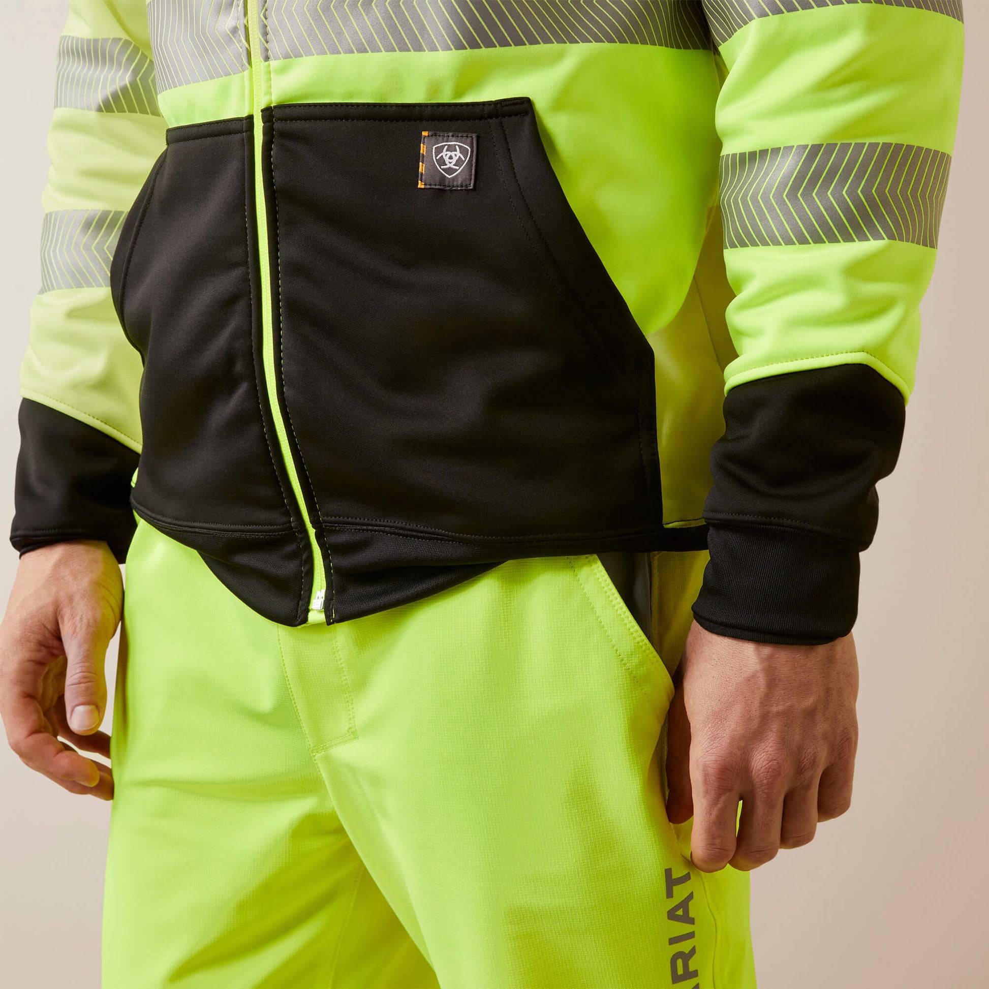 Rebar WorkTek Hi-Vis Full Zip Hoodie Ariat Work