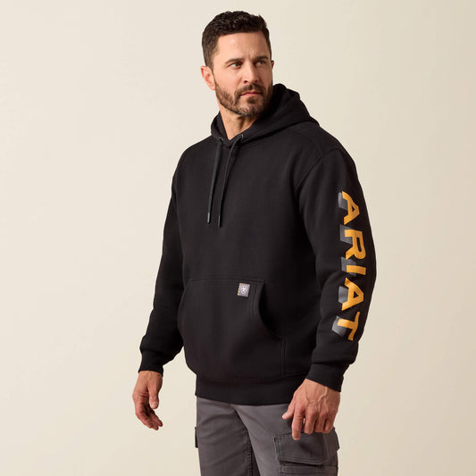 Rebar Lightweight Logo Hoodie Ariat Work|Men