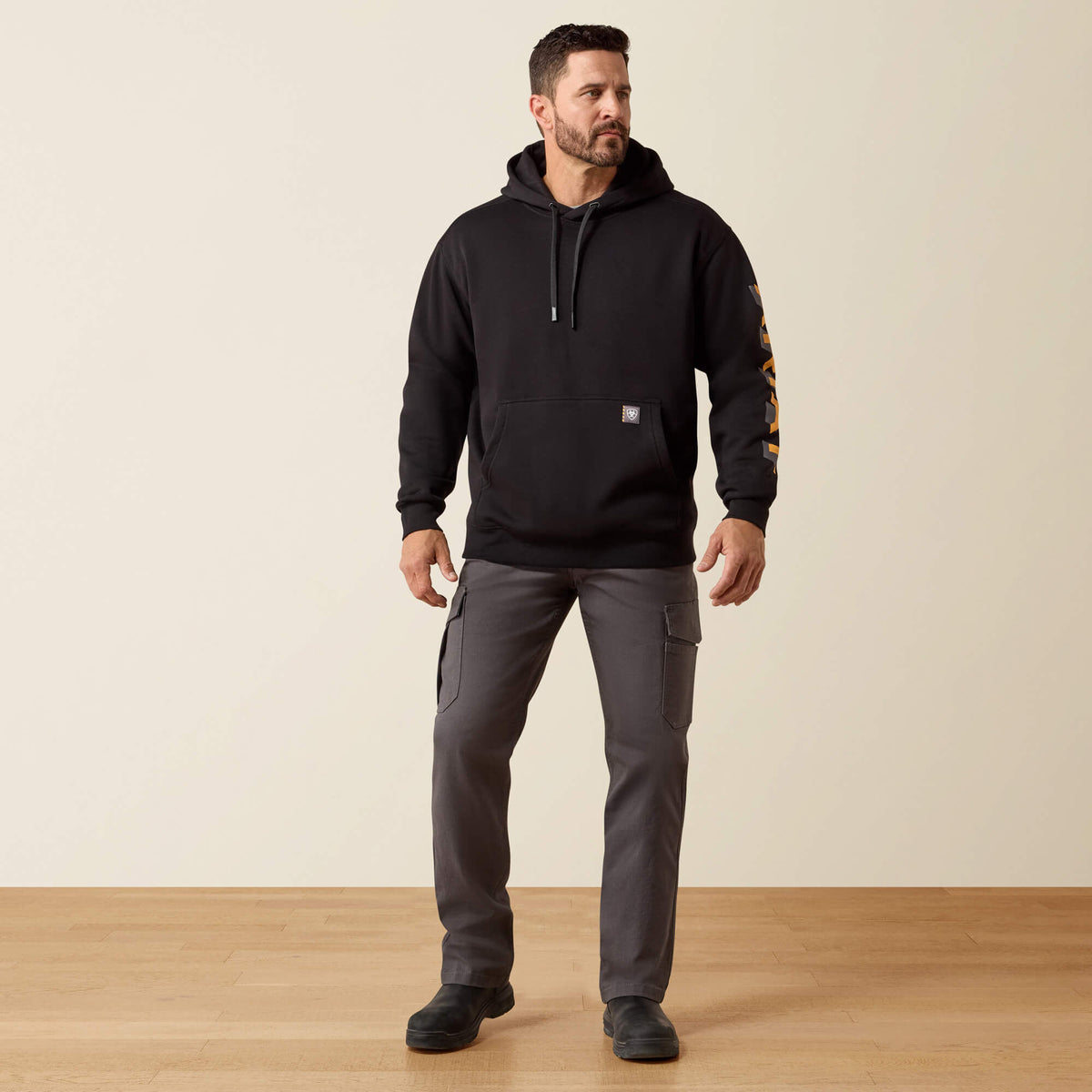 Rebar Lightweight Logo Hoodie Ariat Work|Men