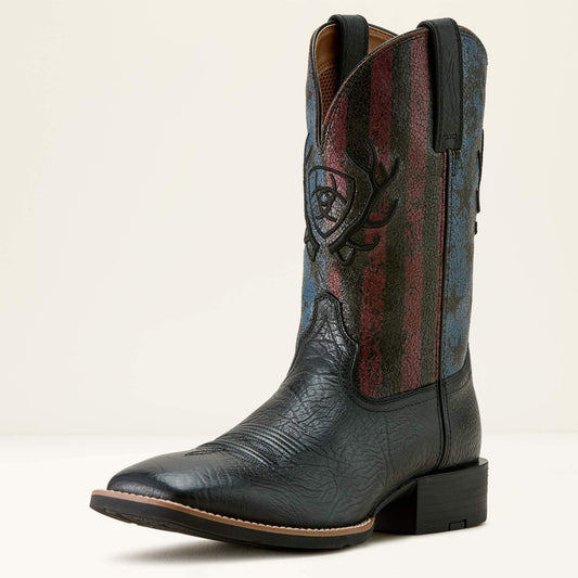 Sport Liberty Antler Wide Square Toe Cowboy Boot Ariat Sale