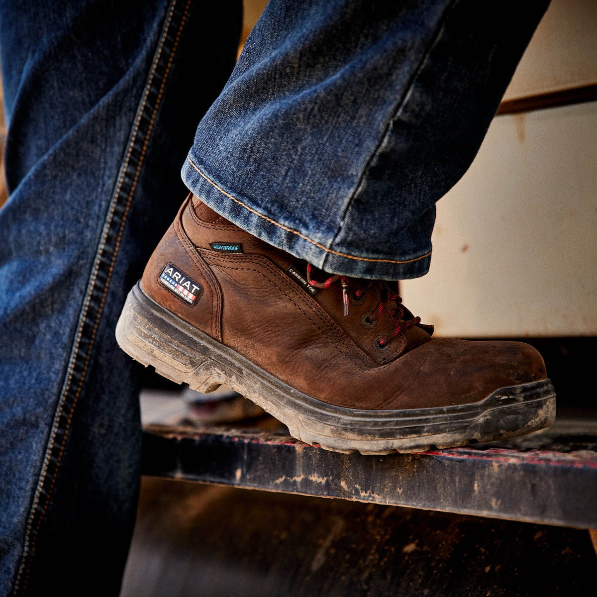 Turbo 6" USA Assembled Waterproof Carbon Toe Work Boot Ariat Sale|Work