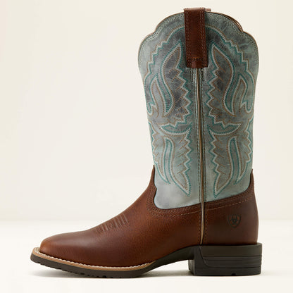 Hybrid Ranchwork Wide Square Toe Western Boot Ariat Sale