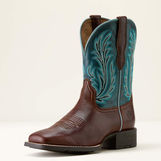Round Up Filly Wide Square Toe Western Boot Ariat Sale