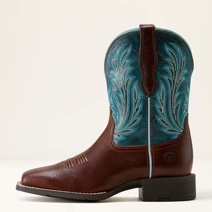 Round Up Filly Wide Square Toe Western Boot Ariat Sale