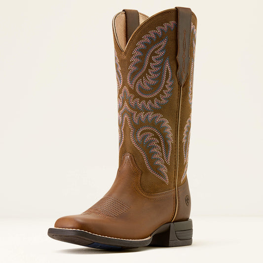 Cattle Caite Wide Square Toe Western Boot Ariat Sale
