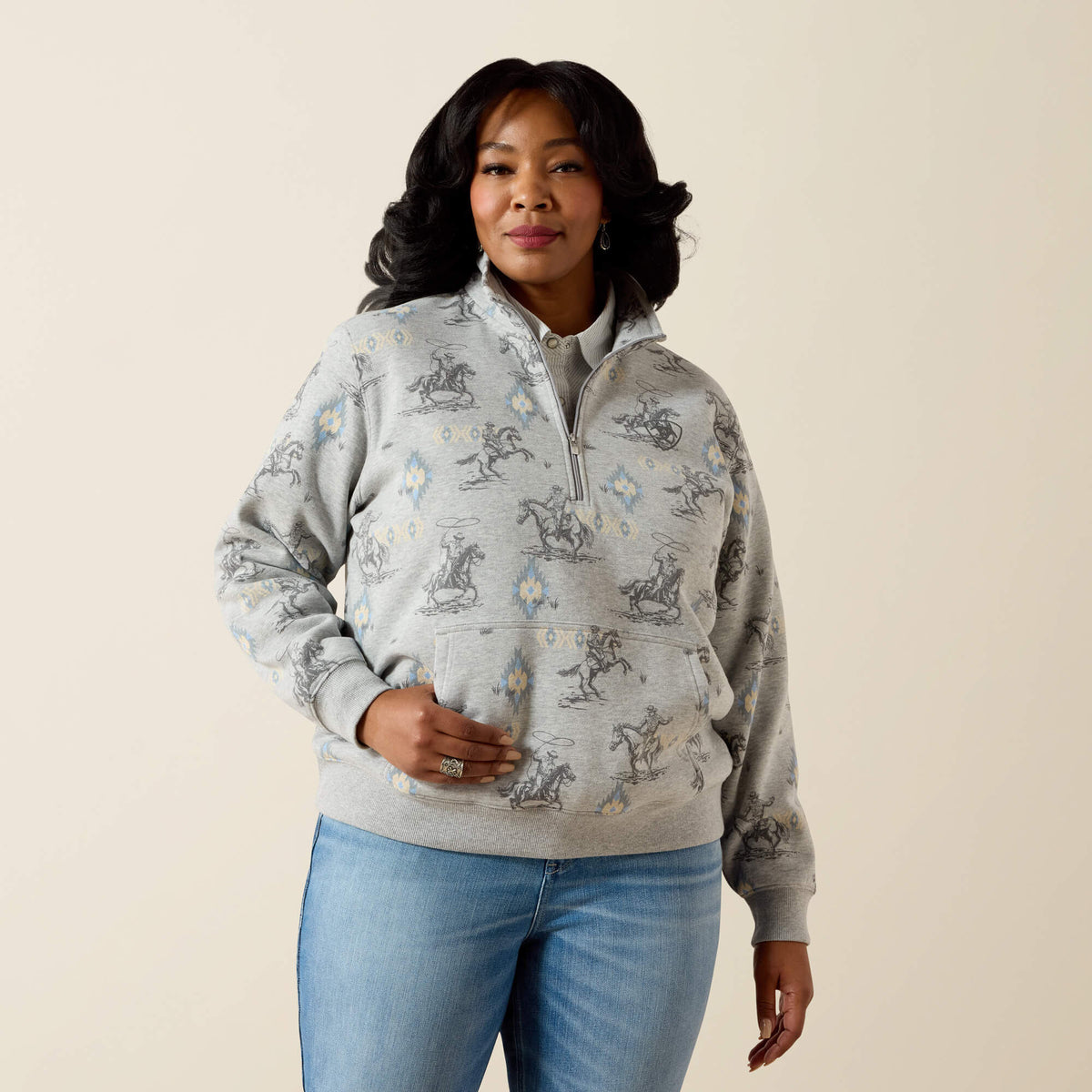 Sapphire 1/2 Zip Sweatshirt Ariat Women|Sale