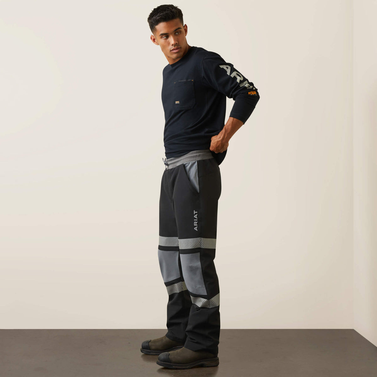 Rebar Hi-Vis Pull-On DuraStretch Straight Leg Pants Ariat Sale|Men|Work