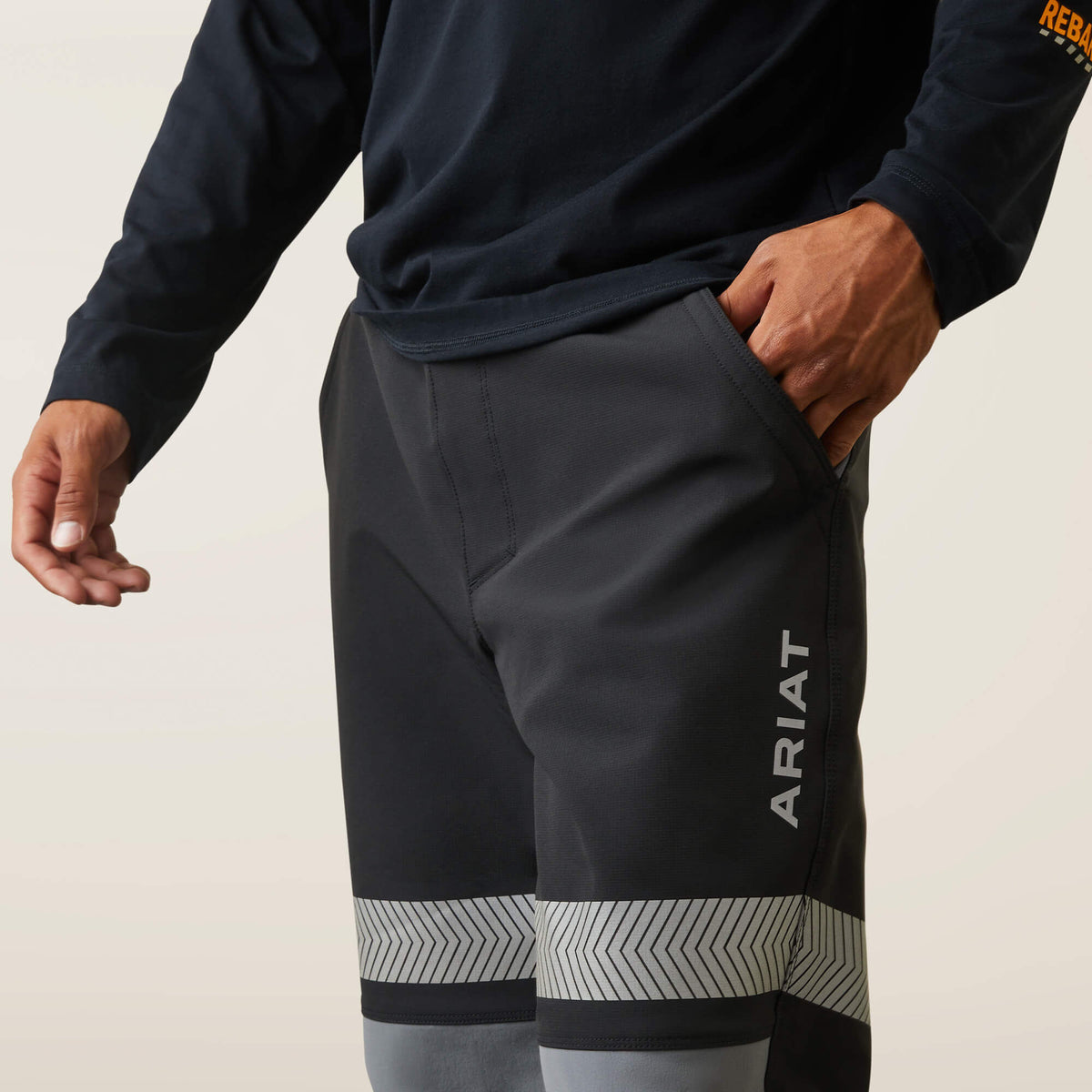 Rebar Hi-Vis Pull-On DuraStretch Straight Leg Pants Ariat Sale|Men|Work