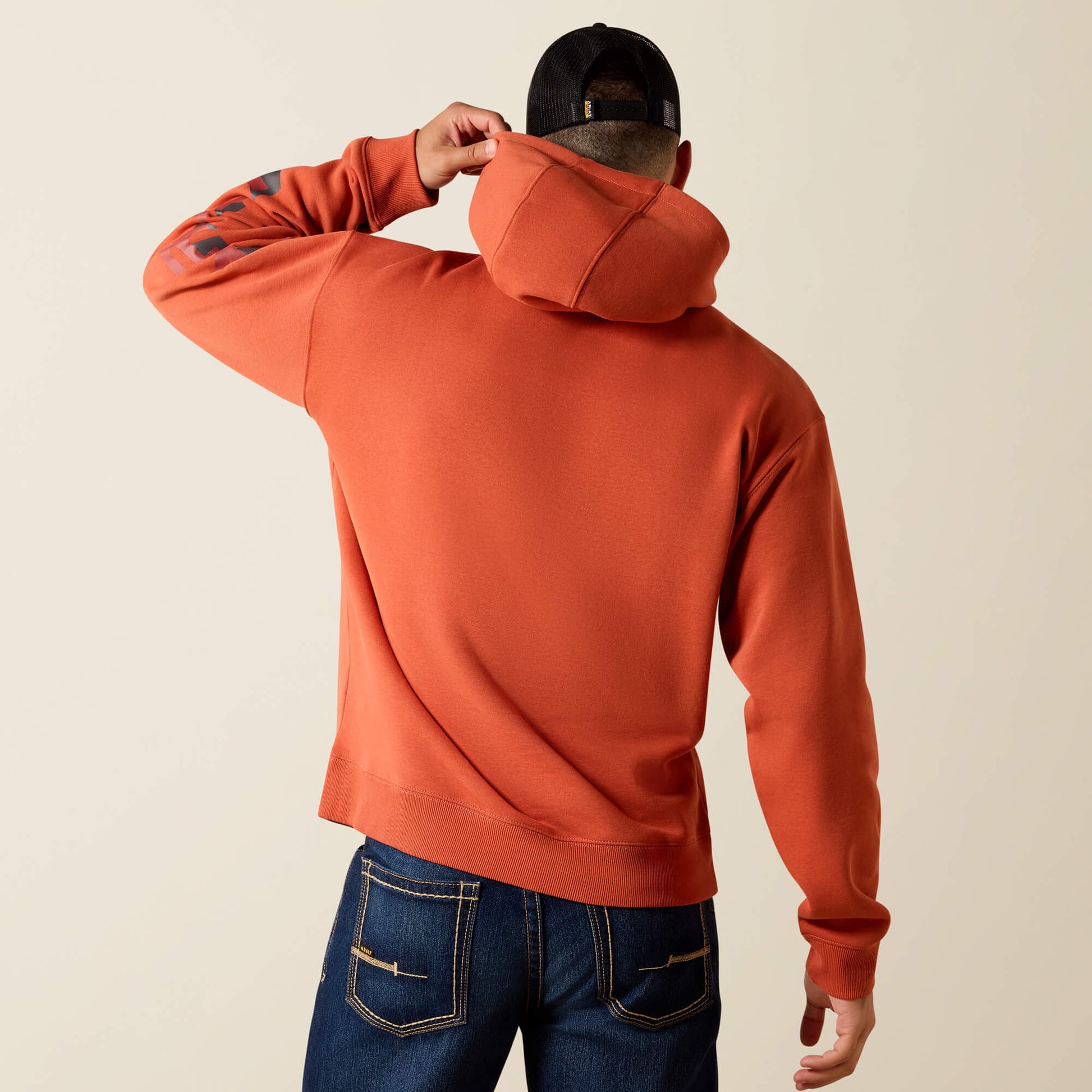 Rebar Lightweight Logo Hoodie Ariat Sale|Men|Work