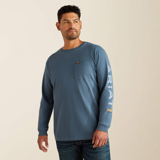 Rebar Cotton Strong Standard Logo Pocket T-Shirt Ariat Sale|Work
