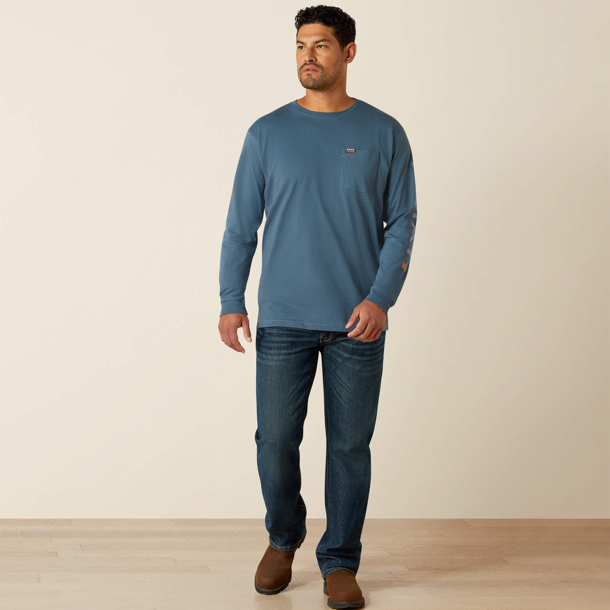 Rebar Cotton Strong Standard Logo Pocket T-Shirt Ariat Sale|Work