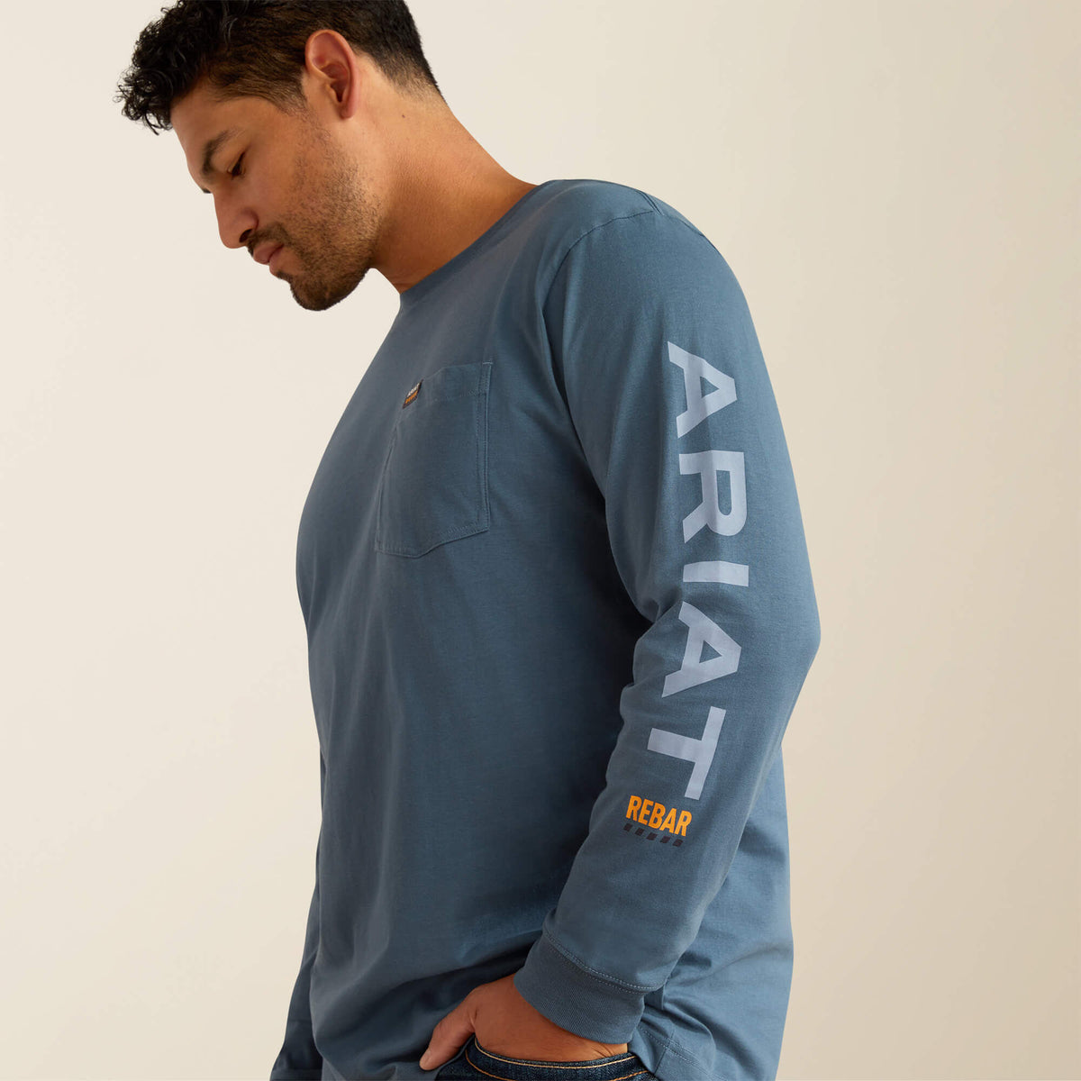 Rebar Cotton Strong Standard Logo Pocket T-Shirt Ariat Sale|Work