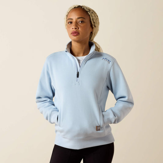Rebar Lightweight Mock 1/2 Zip Sweatshirt Ariat Sale|Women|Work