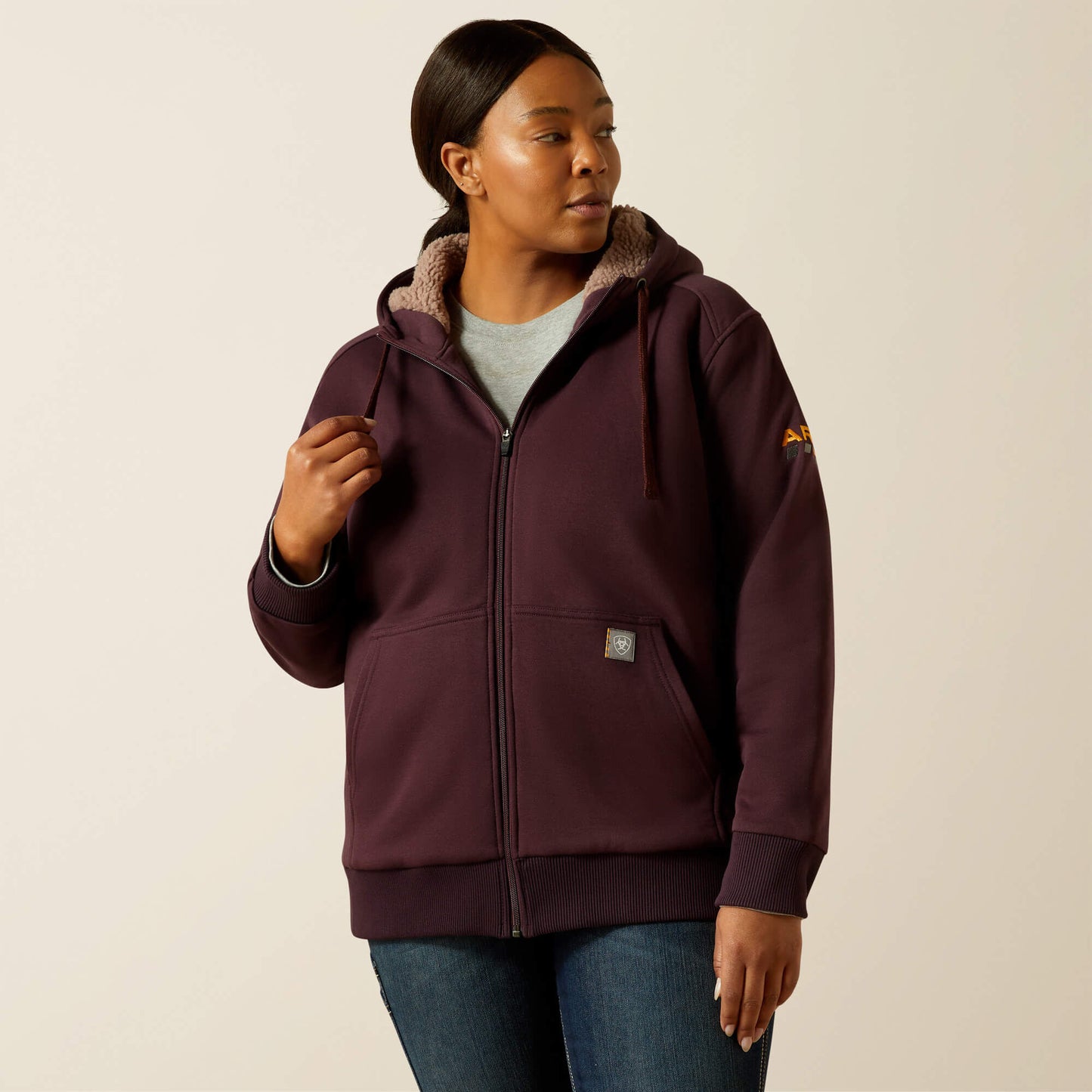 Rebar All-Weather Sherpa Full Zip Hoodie Ariat Sale|Women