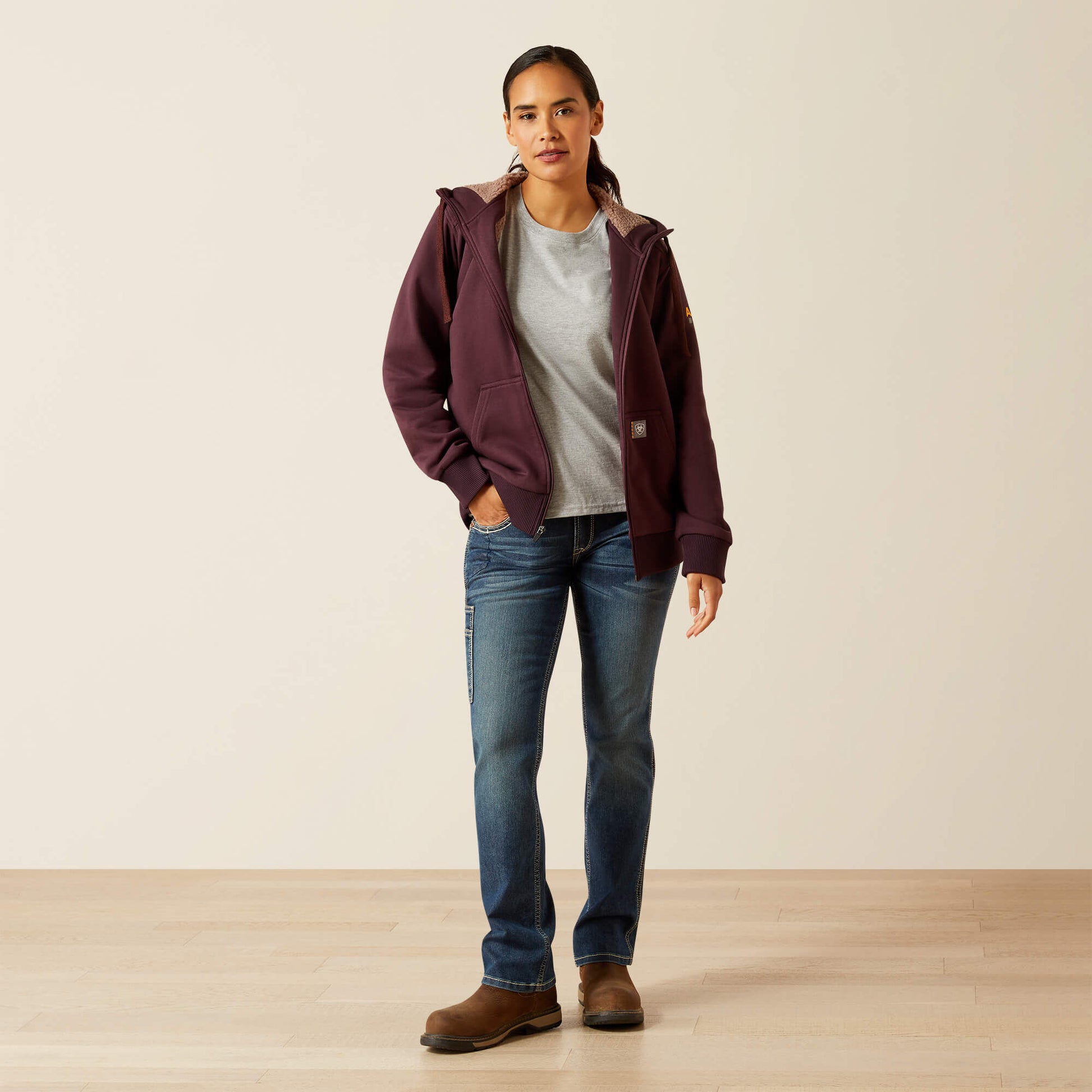 Rebar All-Weather Sherpa Full Zip Hoodie Ariat Sale|Women