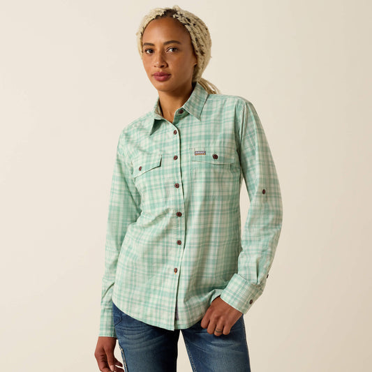 Rebar Made Tough DuraStretch Work Shirt Ariat Sale|Women|Work