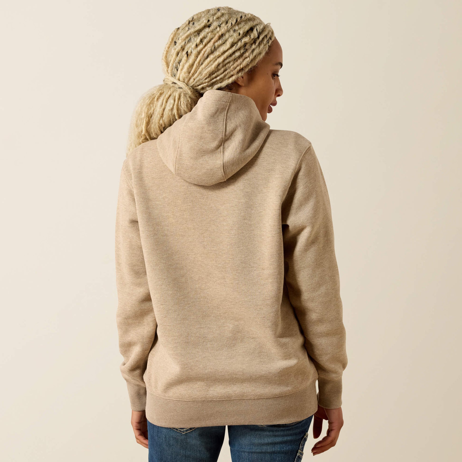 Rebar Lightweight Logo 1/2 Zip Hoodie Ariat Sale|Women
