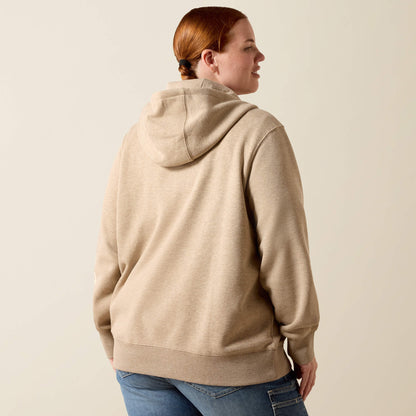 Rebar Lightweight Logo 1/2 Zip Hoodie Ariat Sale|Women