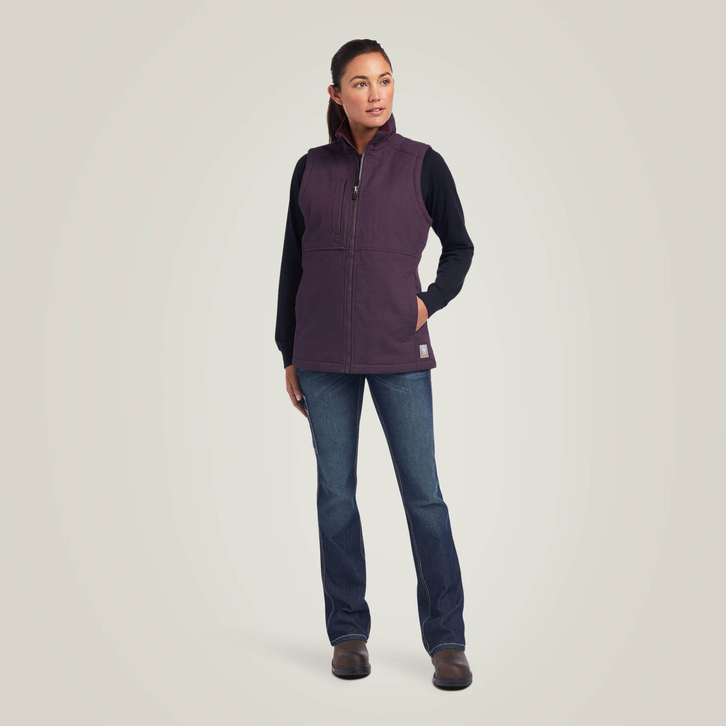Rebar DuraCanvas Insulated Vest Ariat Women|Sale|Work