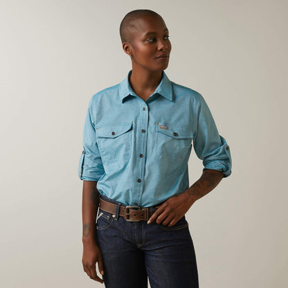 Rebar Made Tough VentTEK DuraStretch Work Shirt Ariat Sale|Women|Work