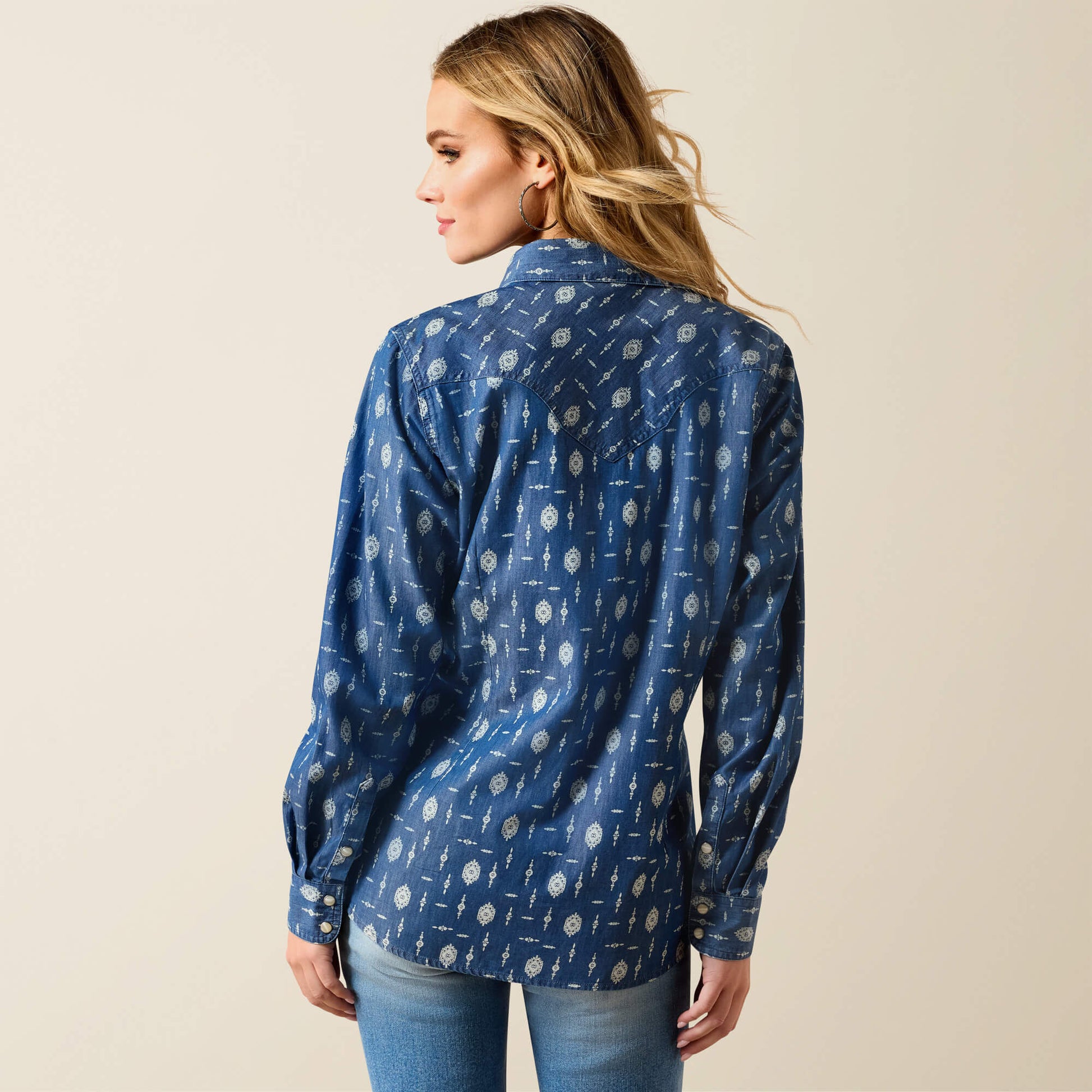 Wild Blue Western Snap Shirt Ariat Sale