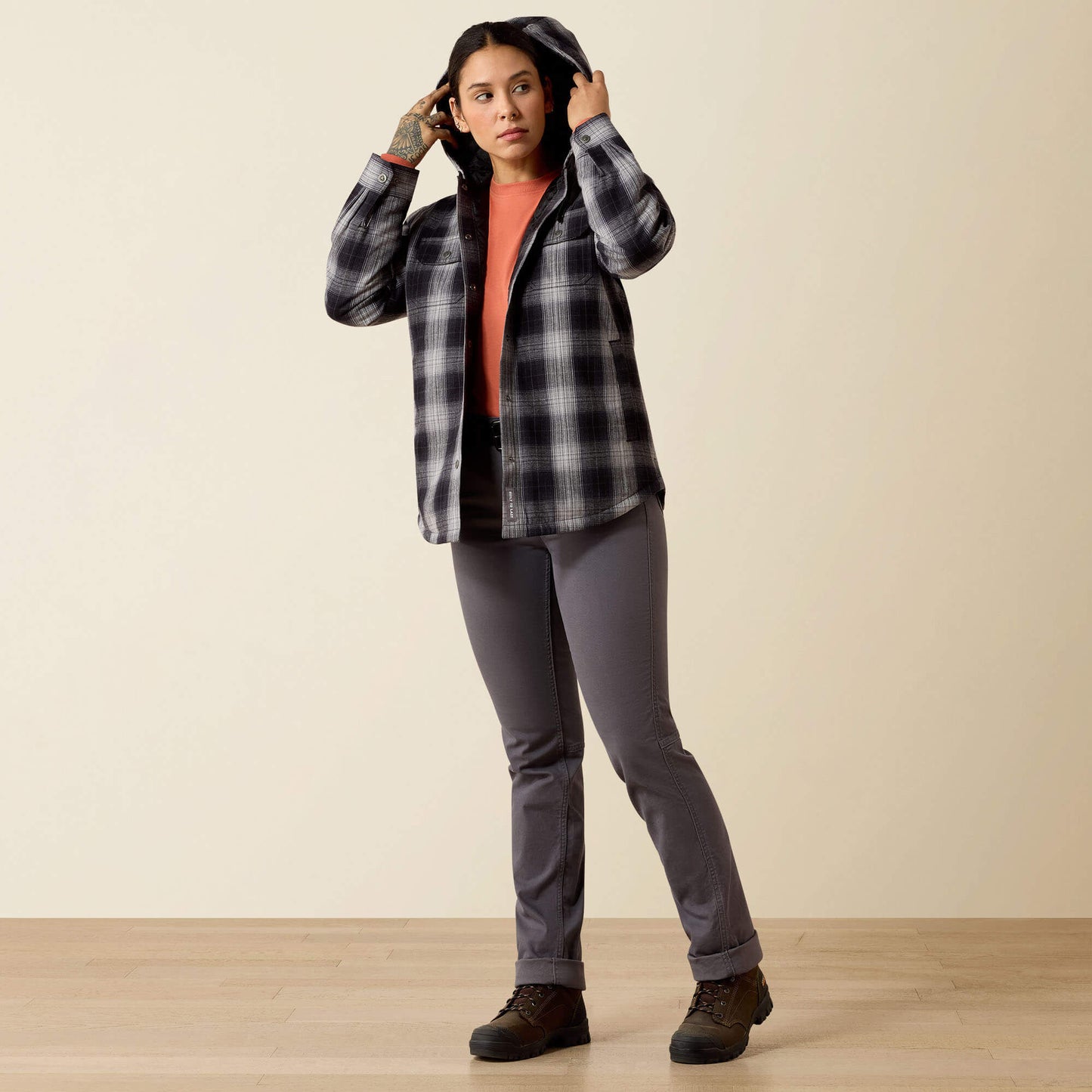 Rebar Flannel Insulated Shirt Jacket Ariat Sale|Women|Work