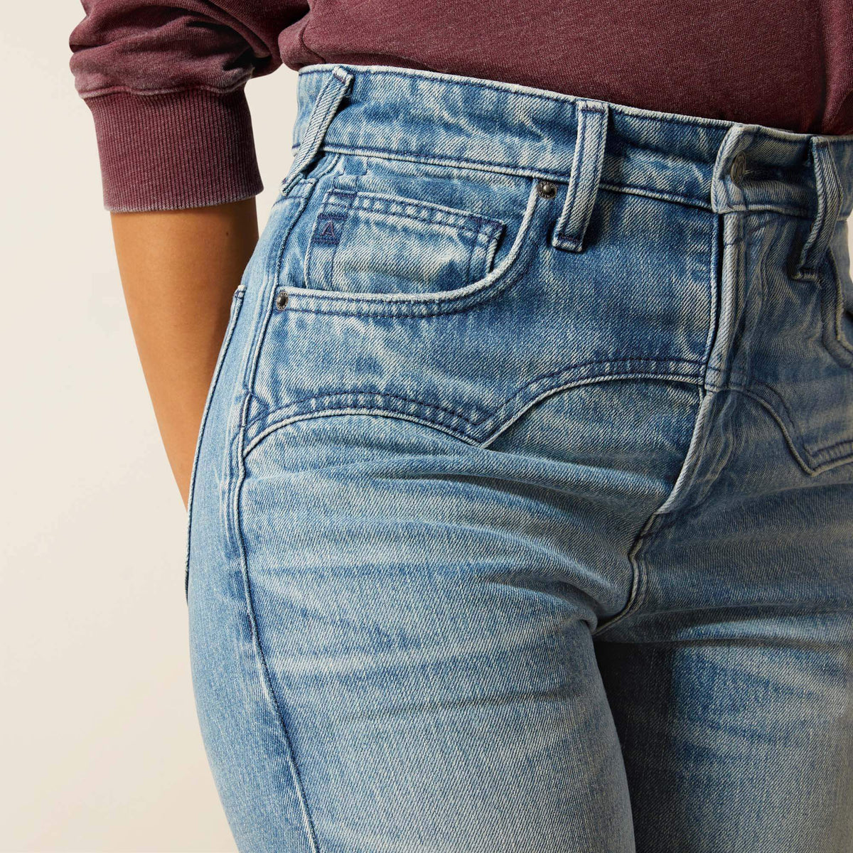 Ultra High Rise Cheyenne Yoke Tomboy Straight Leg Jean Ariat Sale|Women