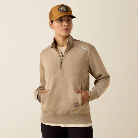Rebar Lightweight Mock 1/2 Zip Sweatshirt Ariat Sale|Women|Work