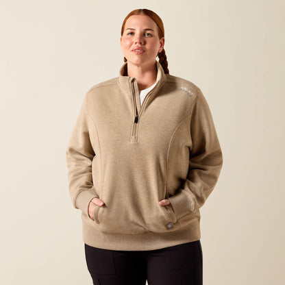 Rebar Lightweight Mock 1/2 Zip Sweatshirt Ariat Sale|Women|Work