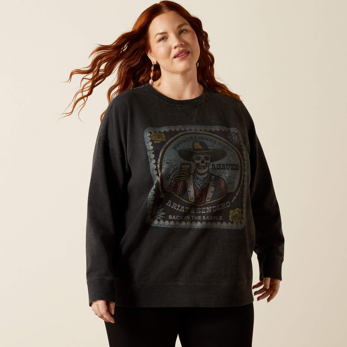 Oversize Sendero When Life Gives You Agaves Sweatshirt Ariat Sale|Women