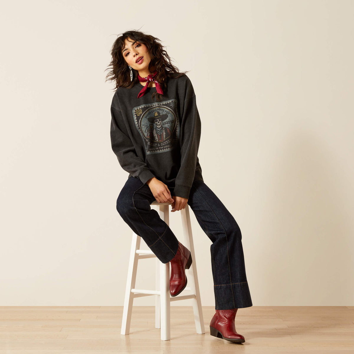 Oversize Sendero When Life Gives You Agaves Sweatshirt Ariat Sale|Women