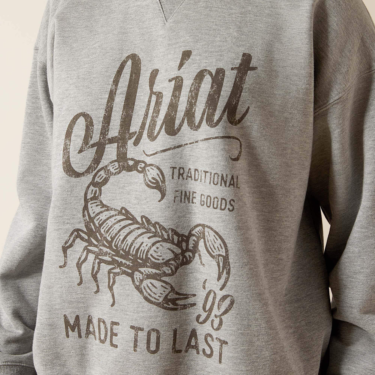 Scorpion Script Oversized Sweatshirt Ariat Sale|Women