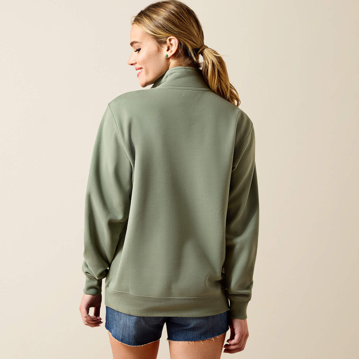 Foundation Logo 1/2 Zip Sweatshirt Ariat Sale|Women
