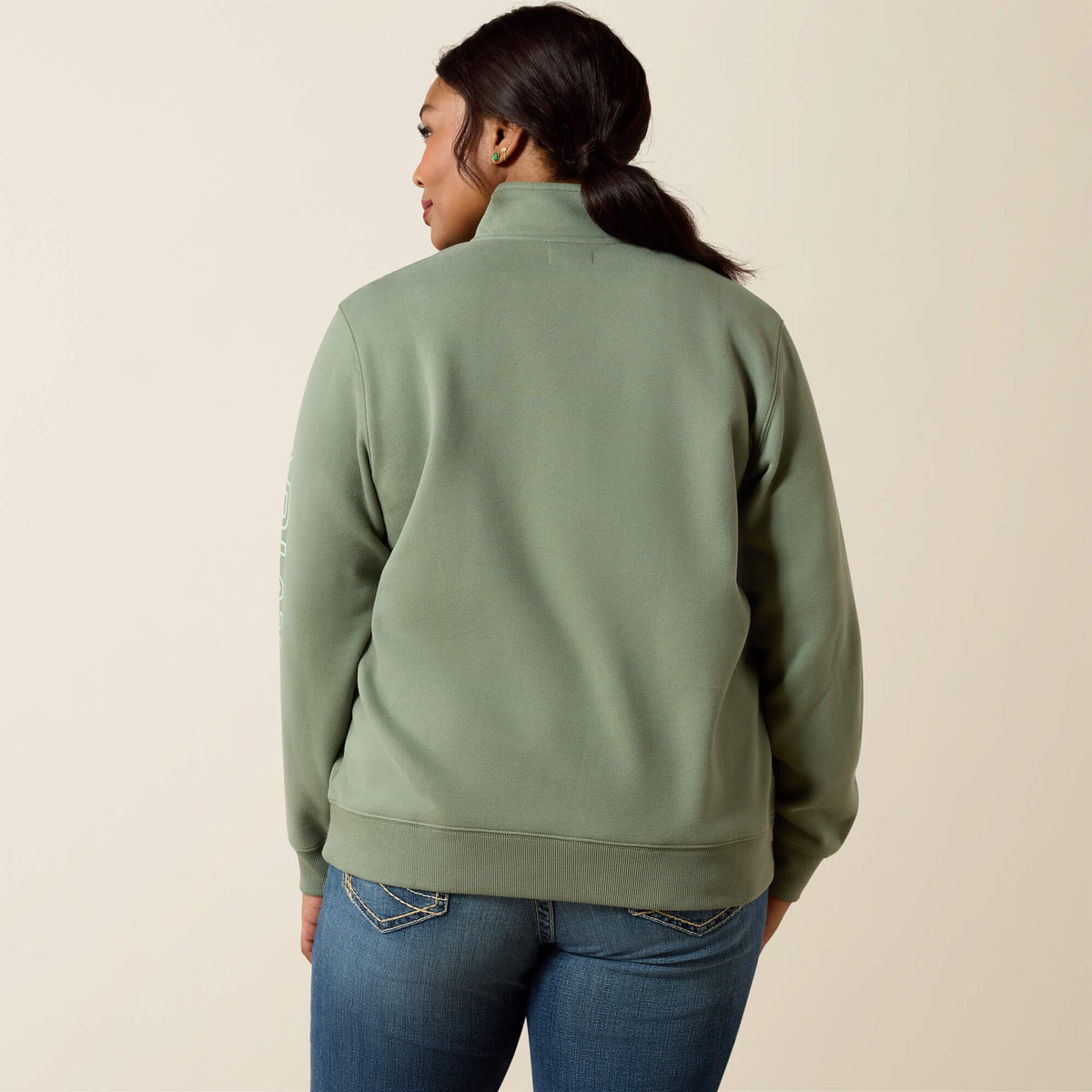 Foundation Logo 1/2 Zip Sweatshirt Ariat Sale|Women