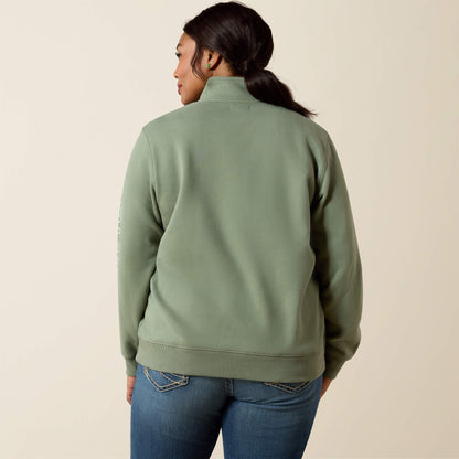 Foundation Logo 1/2 Zip Sweatshirt Ariat Sale|Women