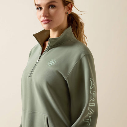 Foundation Logo 1/2 Zip Sweatshirt Ariat Sale|Women