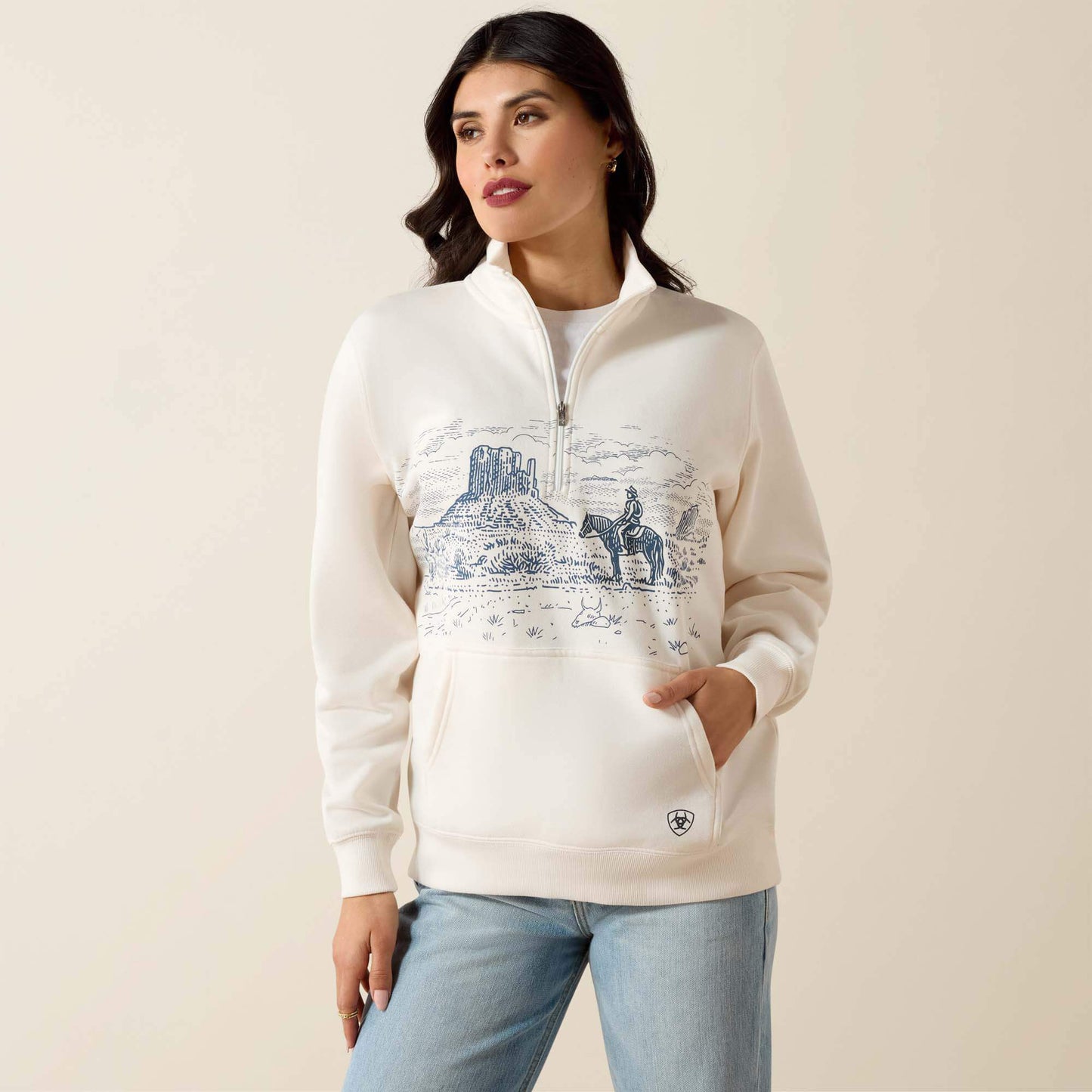 Traveler 1/2 Zip Sweatshirt Ariat Sale|Women