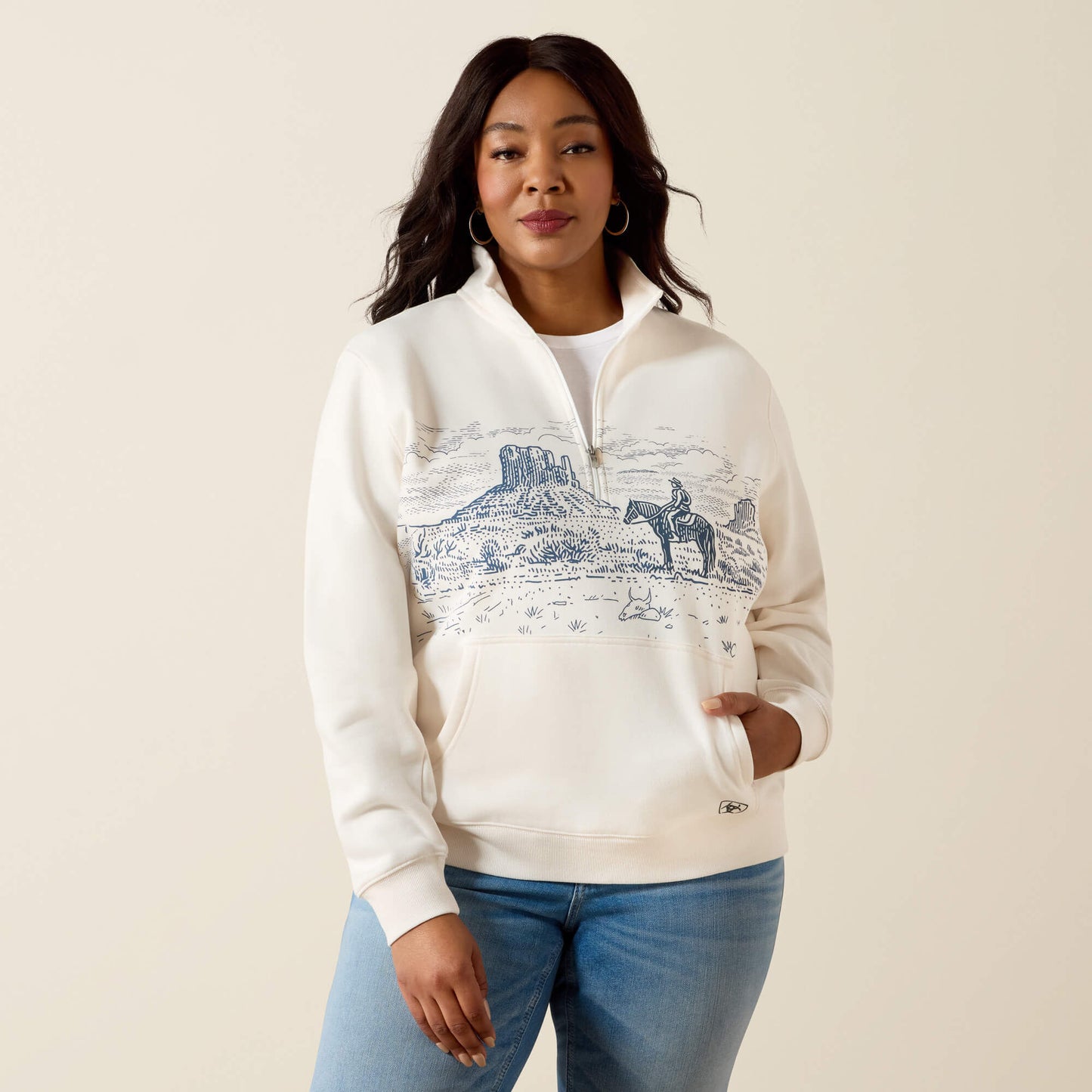 Traveler 1/2 Zip Sweatshirt Ariat Sale|Women
