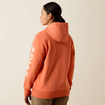Rebar Lightweight Logo 1/2 Zip Hoodie Ariat Sale|Women